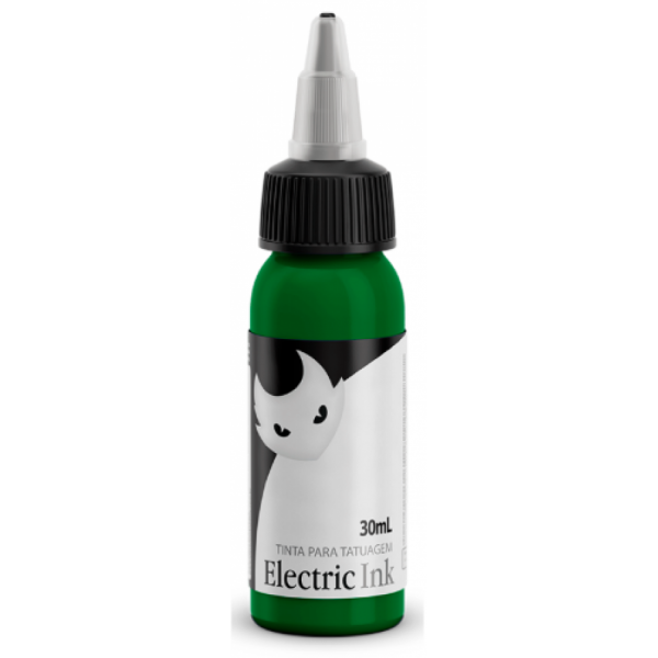 TINTA P/ TATUAGEM ELECTRIC INK COR: VERDE FOLHA - 30ML (VENC. 06/2024)