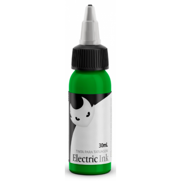 TINTA P/ TATUAGEM ELECTRIC INK COR: VERDE LIMAO - 30ML (VENC. 10/2024)